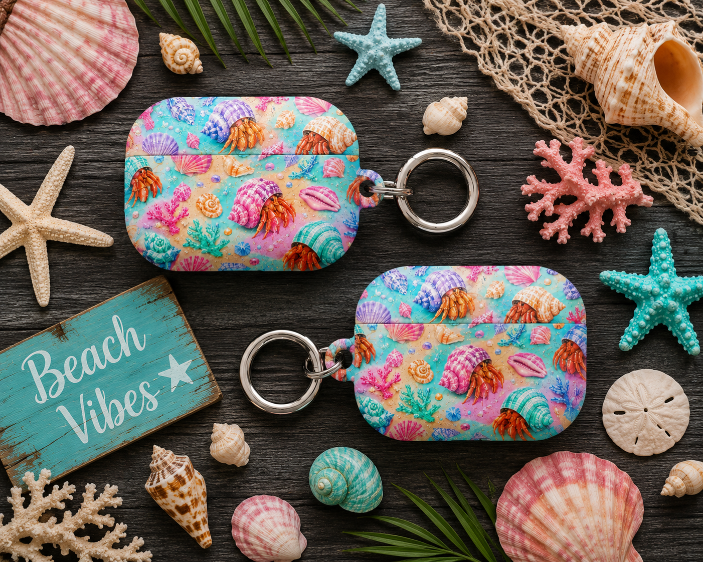 Beachy Hermit Crab™ Case for AirPods®