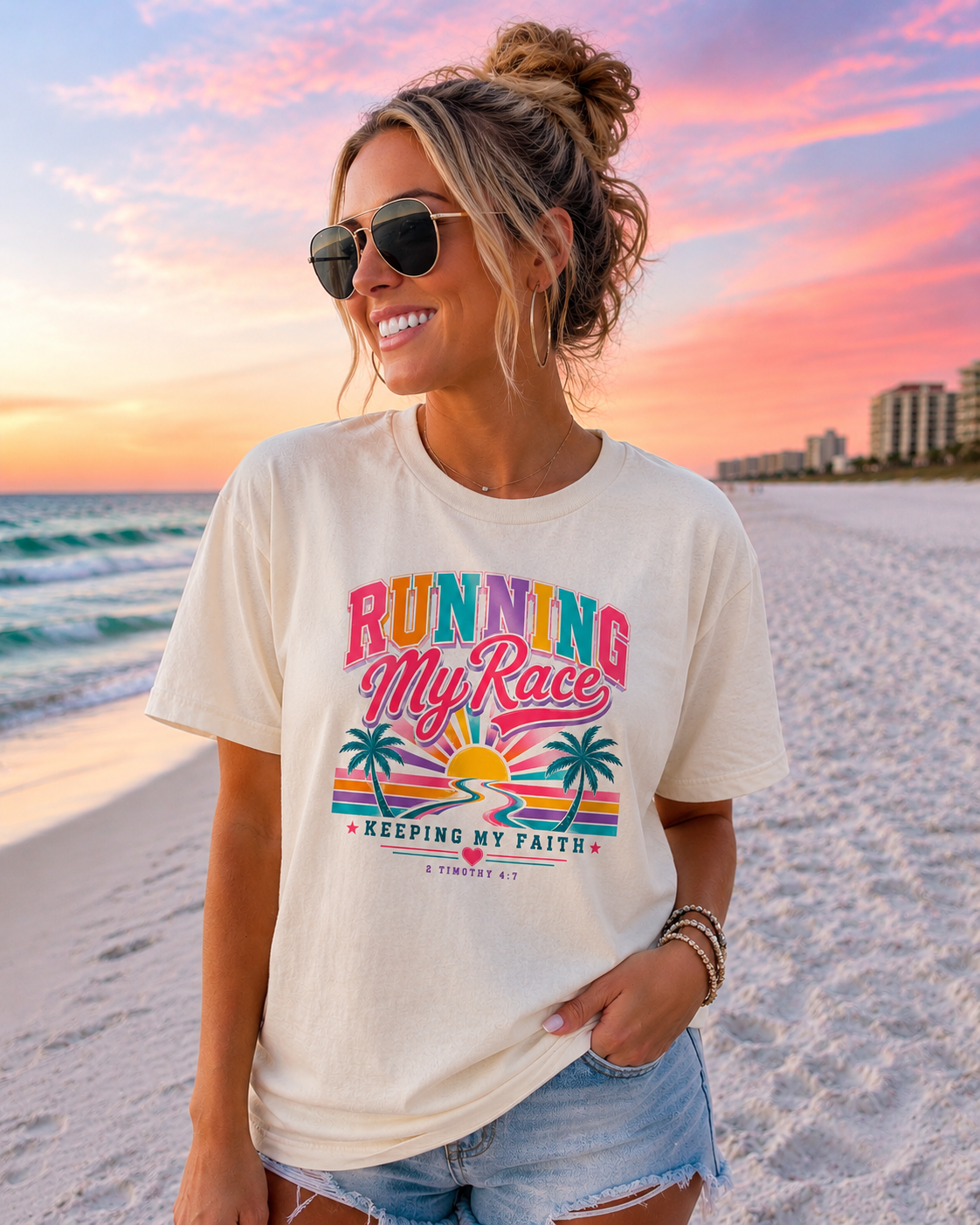 Running My Race Faith Tee