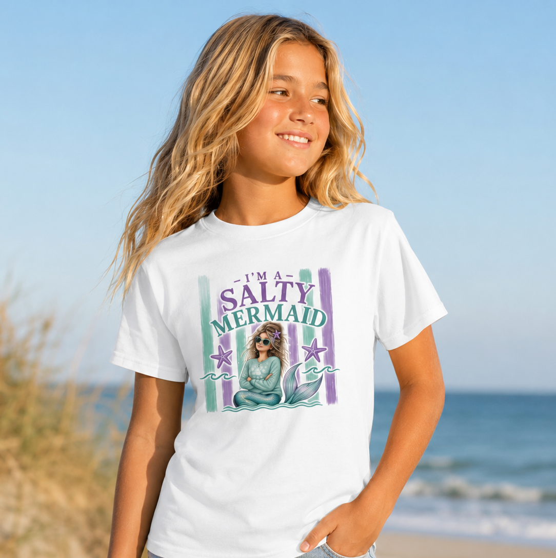 Girl's Salty Mermaid Tee