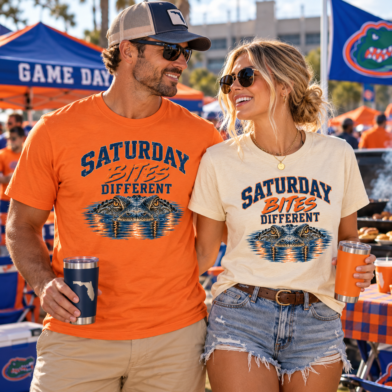 Saturday Bites Different Florida Football Tee