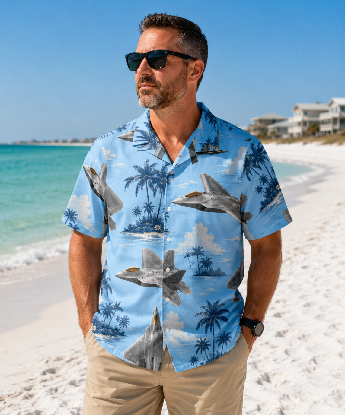 F-22 Raptor Hawaiian Shirt
