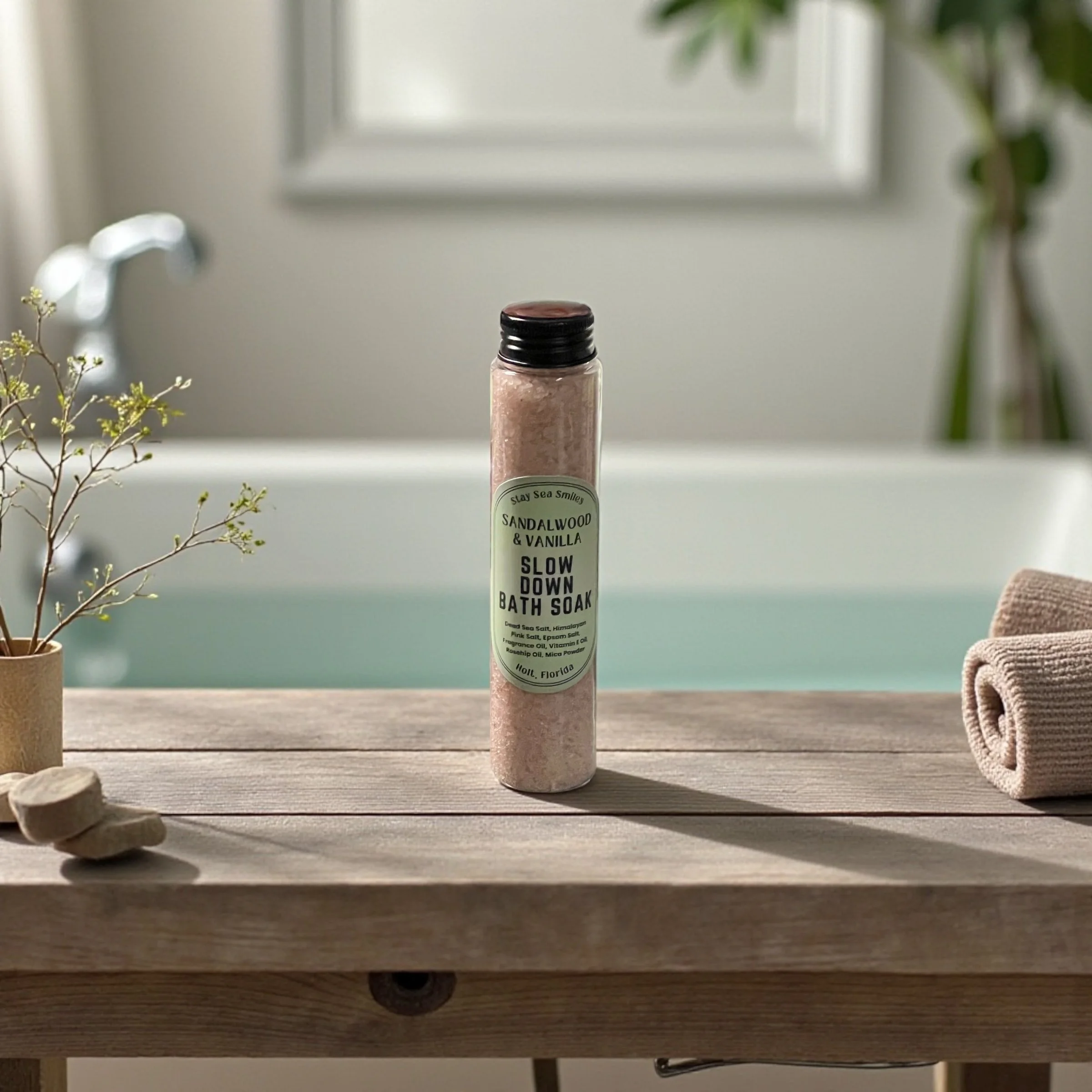 Slow Down Soak- Sandalwood & Vanilla $7