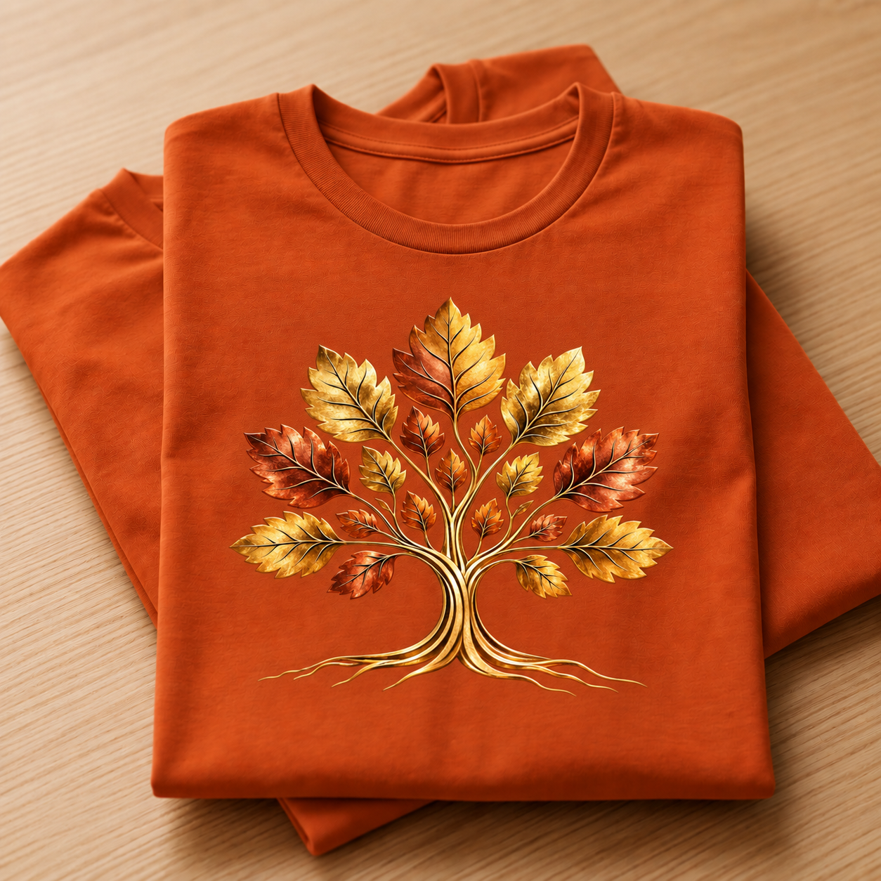Gold & Bronze Autumn Tree Tee