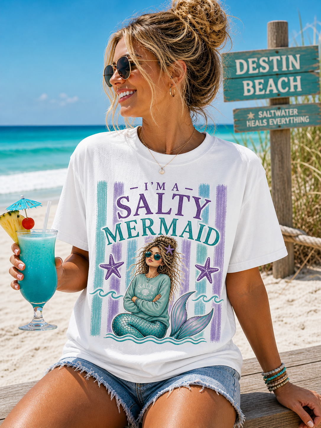 Salty Mermaid Tee