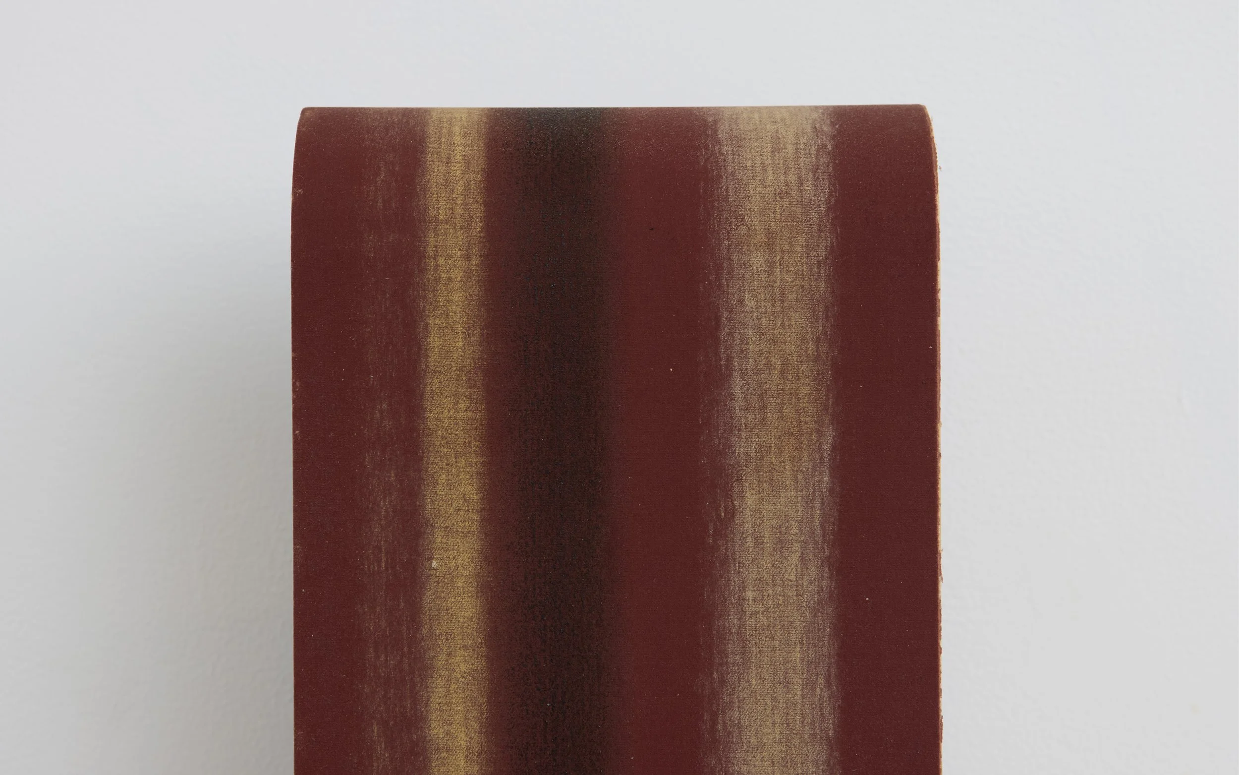 Done Up (400 Grit) 2025
Olive, maple, rosewood on 400 grit sanding belts, stretched on pine
