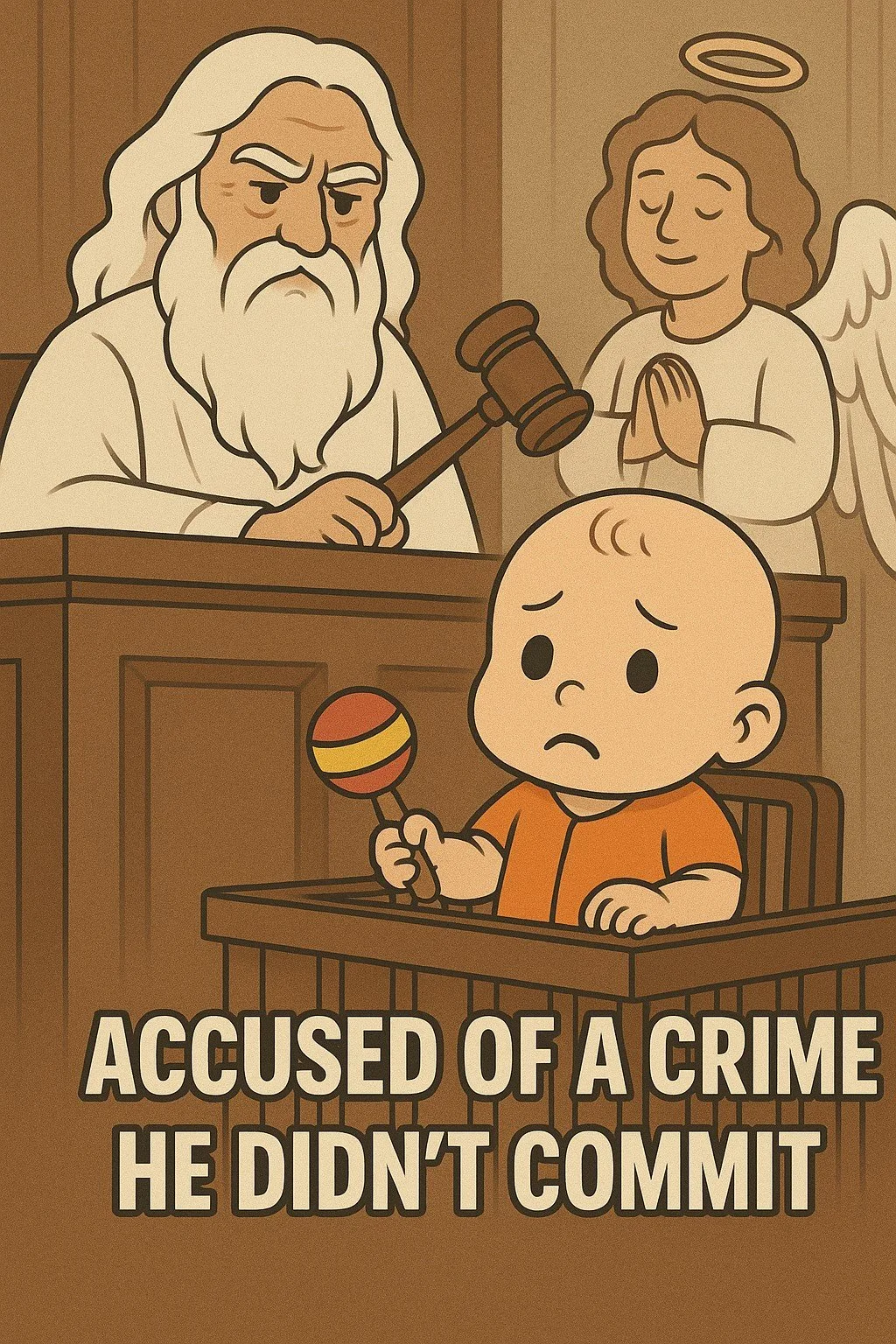 No.  God isn’t mad at Babies—An explanation of original sin…