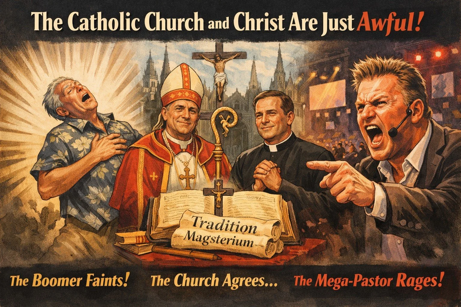 The Catholic Church and Christ are Awful.  