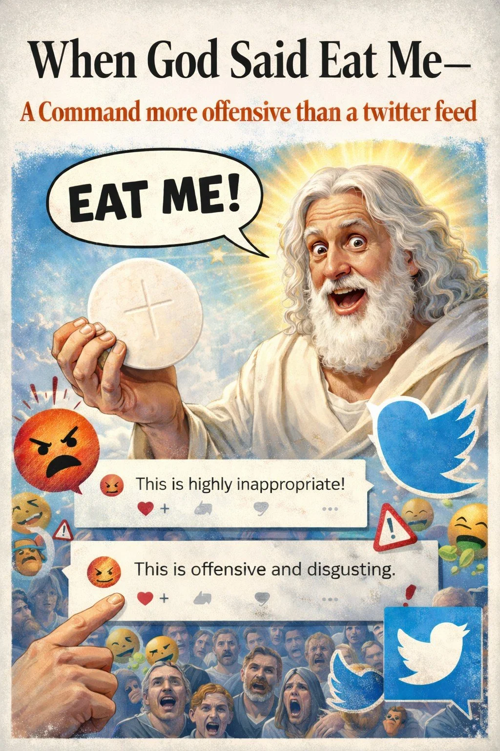 When God Said “Eat Me.” The Command More Offensive Than a Twitter Feed