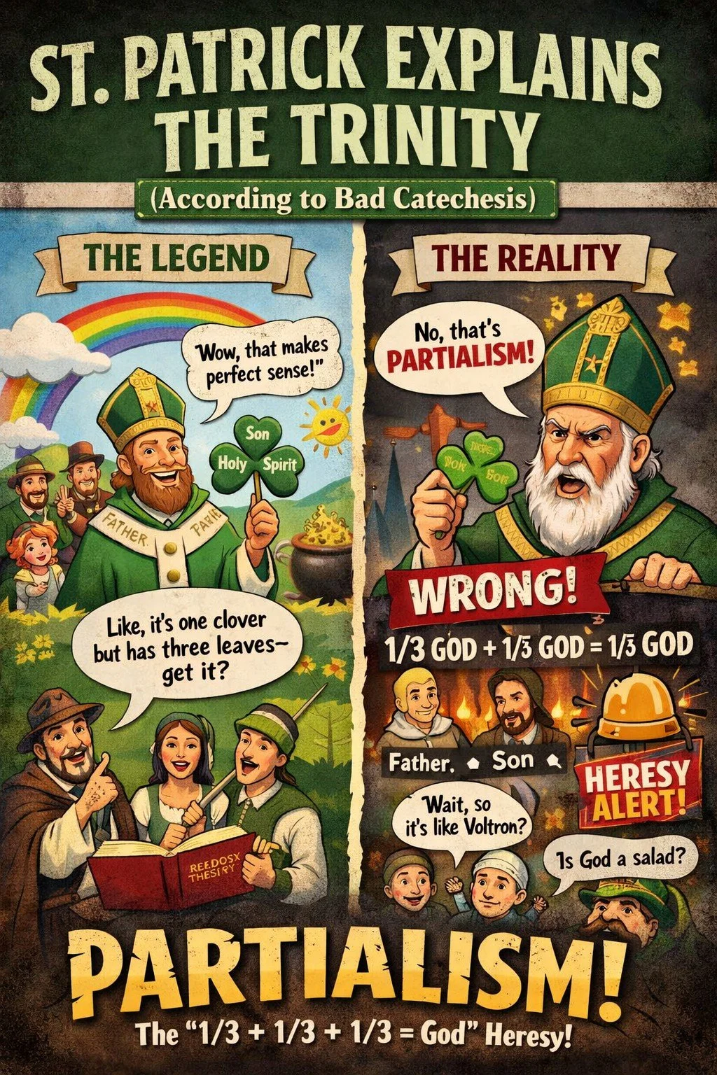 No.  St. Patrick didn’t use a Shamrock to Convert Ireland…
