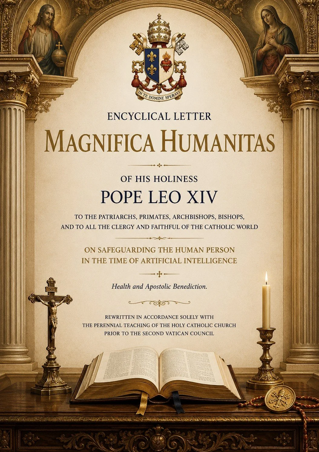 A Full AI Traditionalist Recreation of Magnifica Humanitas