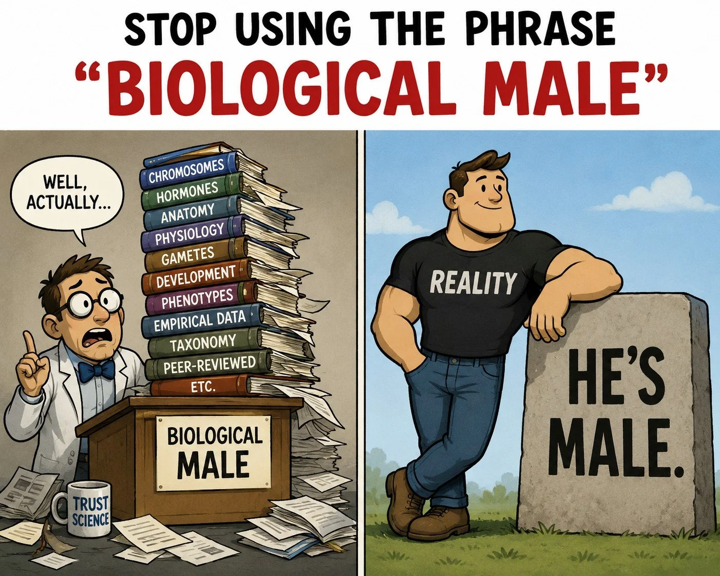 Stop Using the Phrase: “Biological Male”