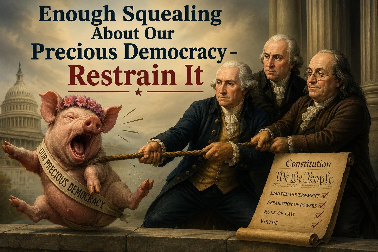 Enough Squealing about Our "Precious Democracy"—It Is Time It Is Restrained