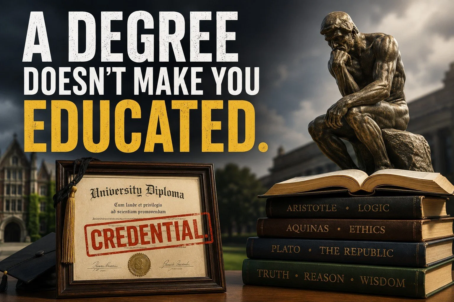 Obtaining Expensive Paper doesn’t make you Educated…