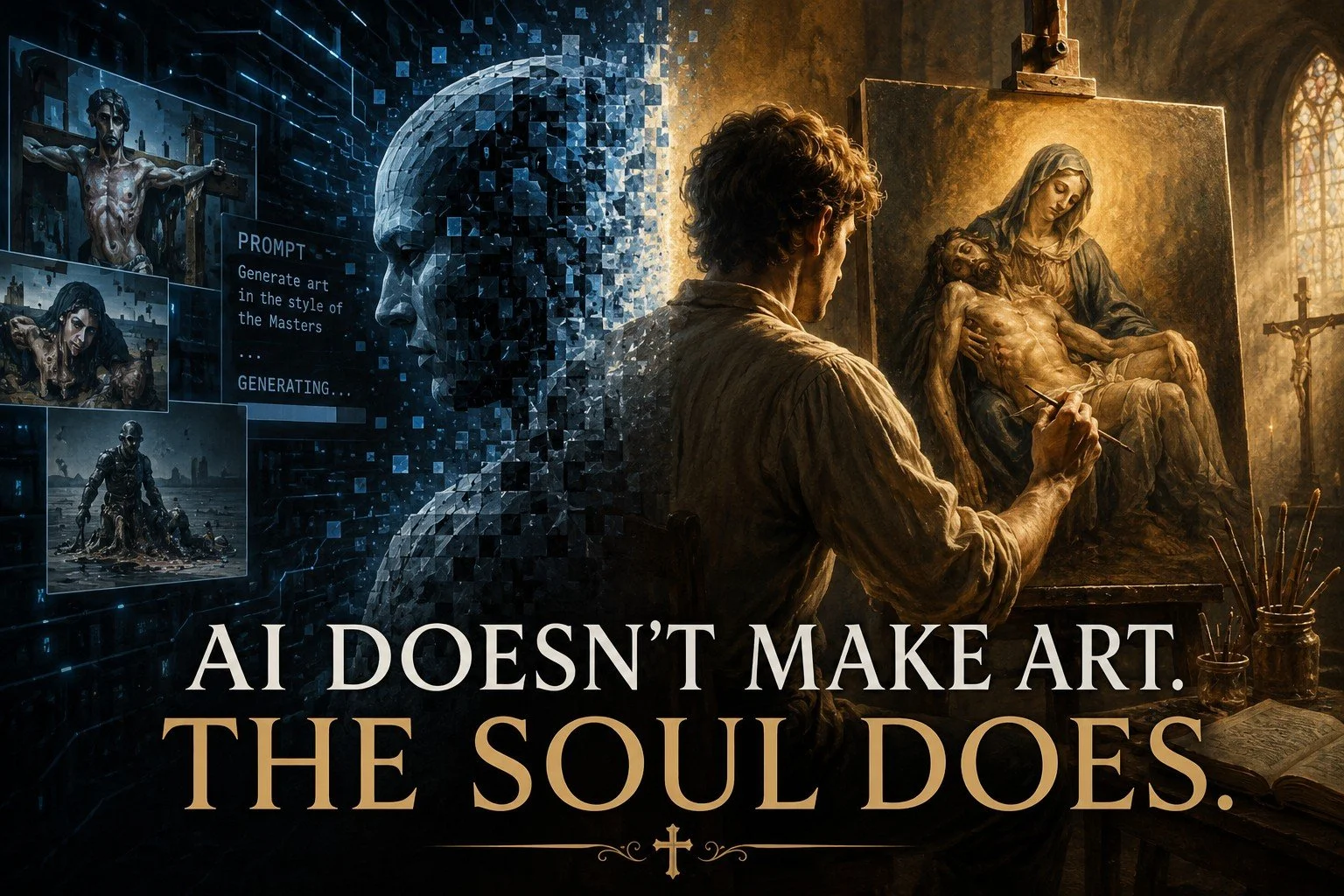 AI Doesn’t Make Art.  The Soul Does.