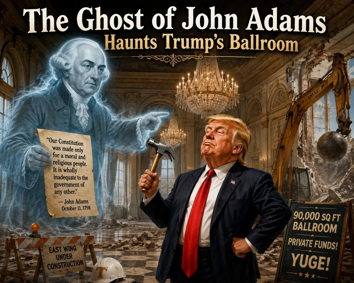 The Ghost of John Adams Haunts Trump’s Ballroom
