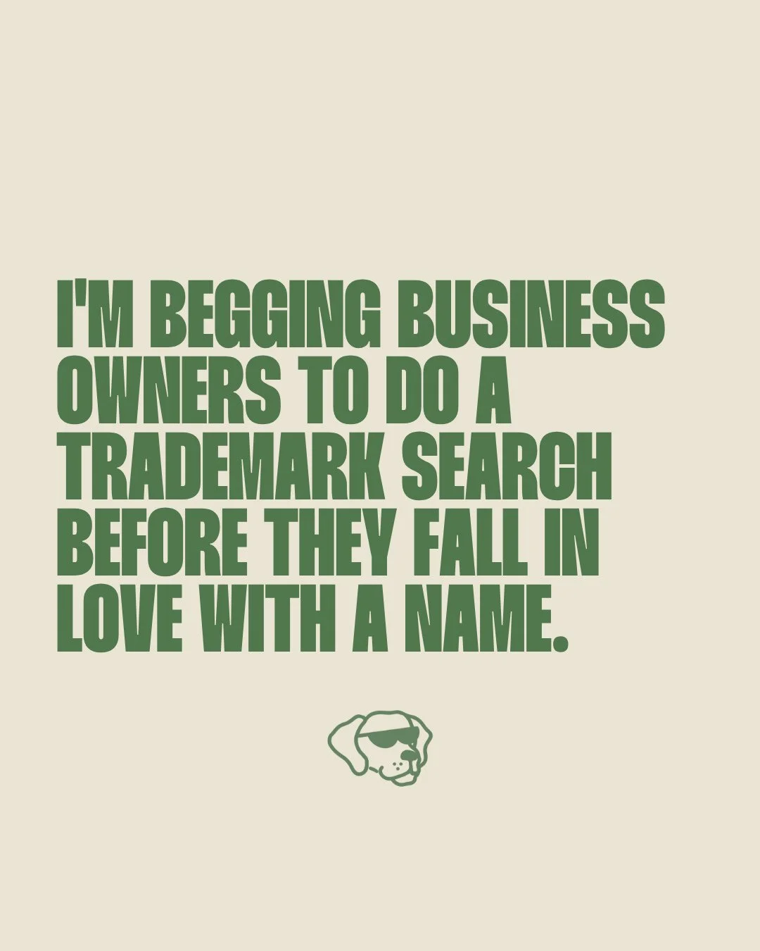 I get it. ⁠
⁠
You find the perfect name, it feels right, and you want to move fast. So you buy the domain, grab the handle, maybe even order the signage. ⁠
⁠
And then months later you find out someone already owns that name and you have to start all 