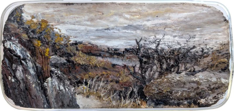 Pan Handle,
encaustic on panel,
2.75’’ x 6’’
