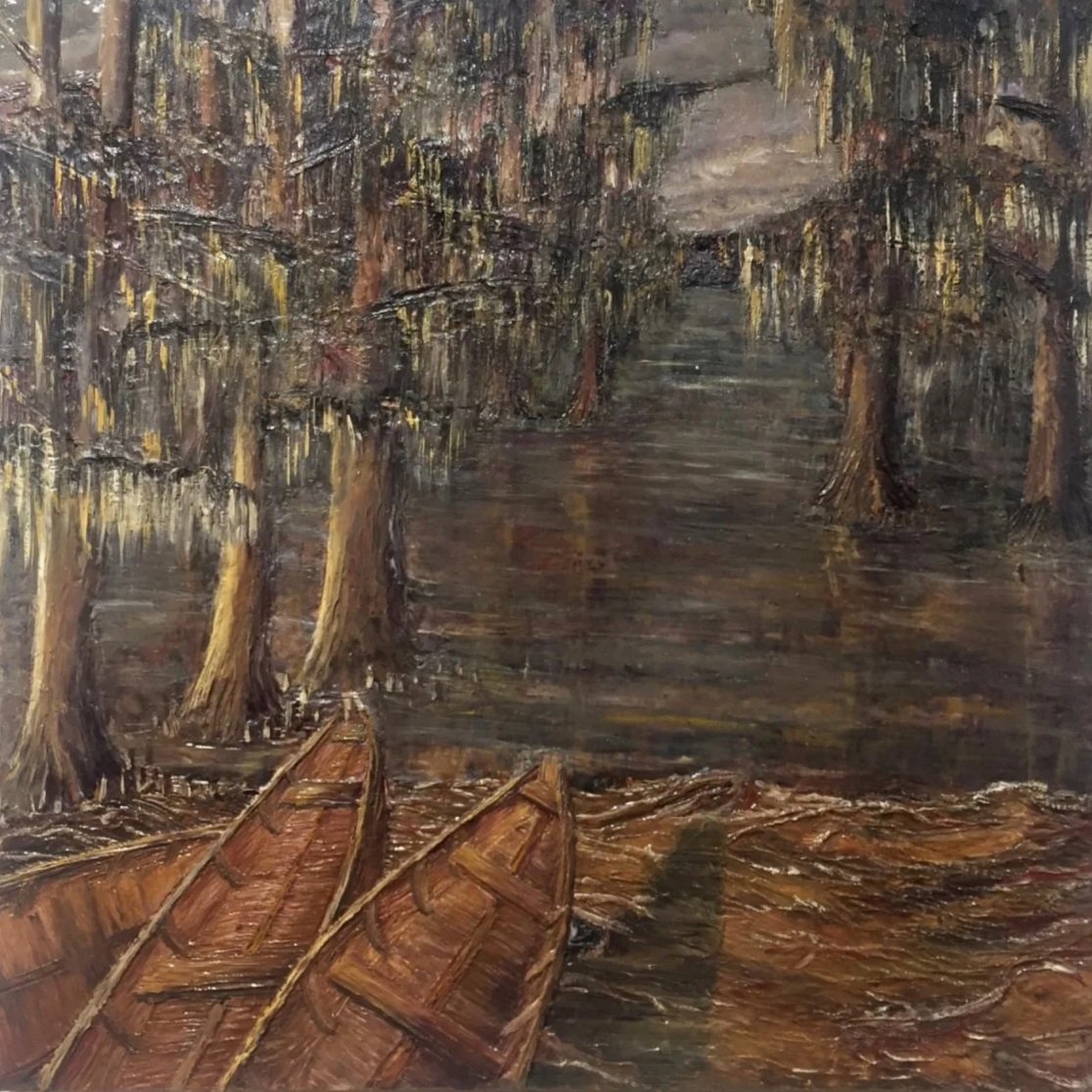  Caddo Lake
encaustic and cold wax on panel
36’’ x 36’
