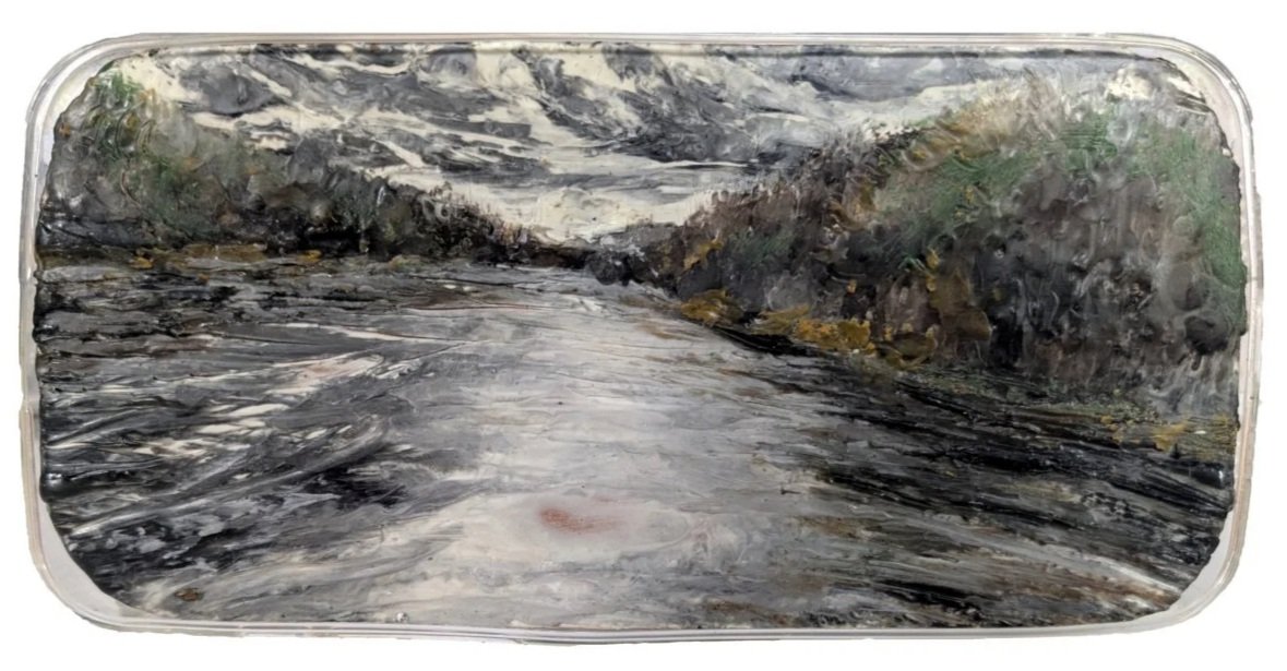 Flow State,
encaustic on panel,
2.75’’ x 6''