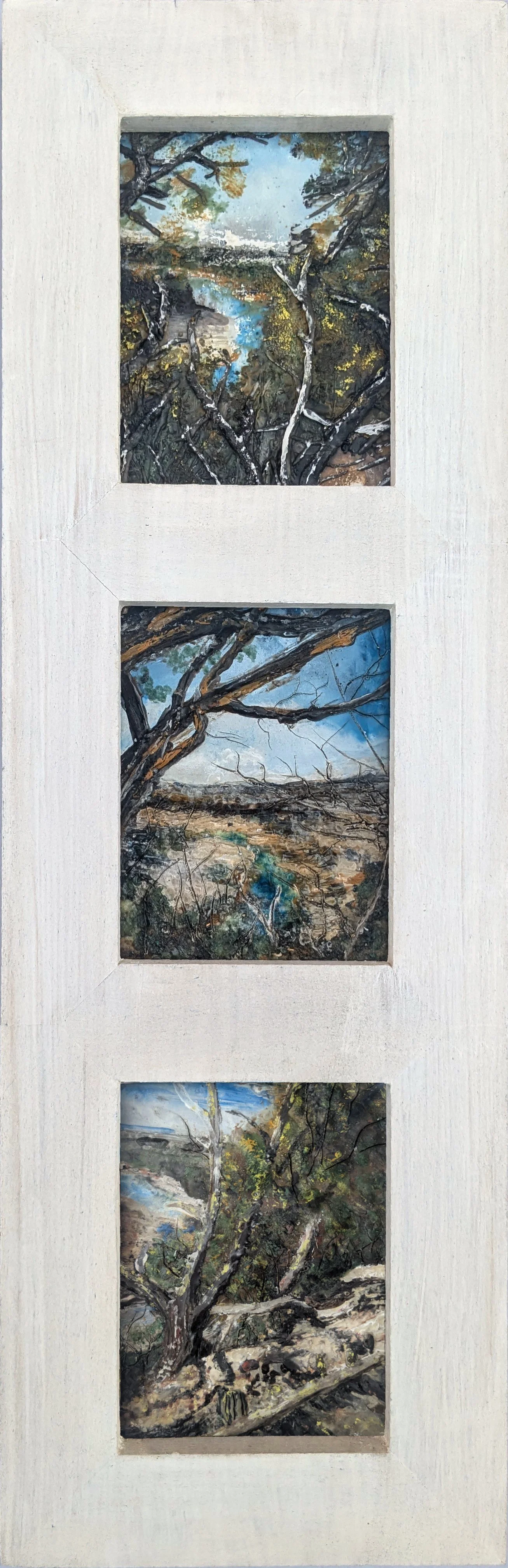  Window View 5
encaustic on panel
20.5'’ x 6.5'’
