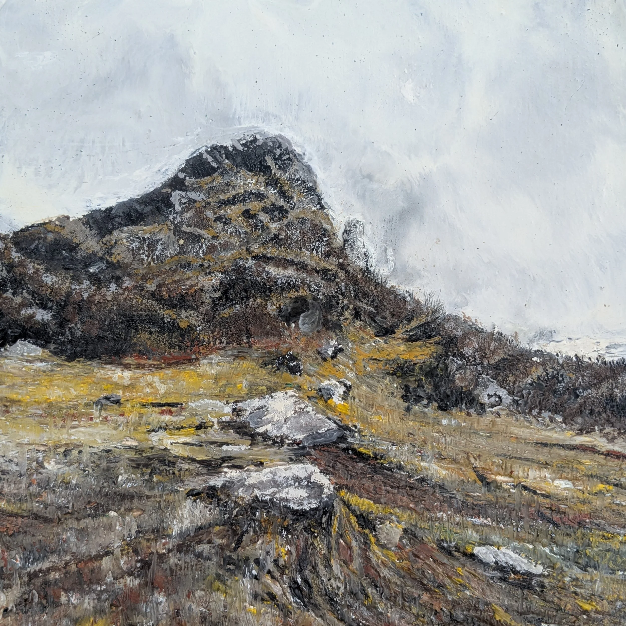 The Church Atop the Tor
encaustic on panel
12’’ x 12’’