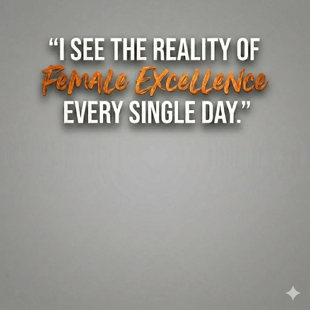 As a father of two daughters, I am trying to create an environment where their potential is never capped by a punchline. In my professional life, I work with a team of predominantly women who are absolute rockstars driving our success every day. On t