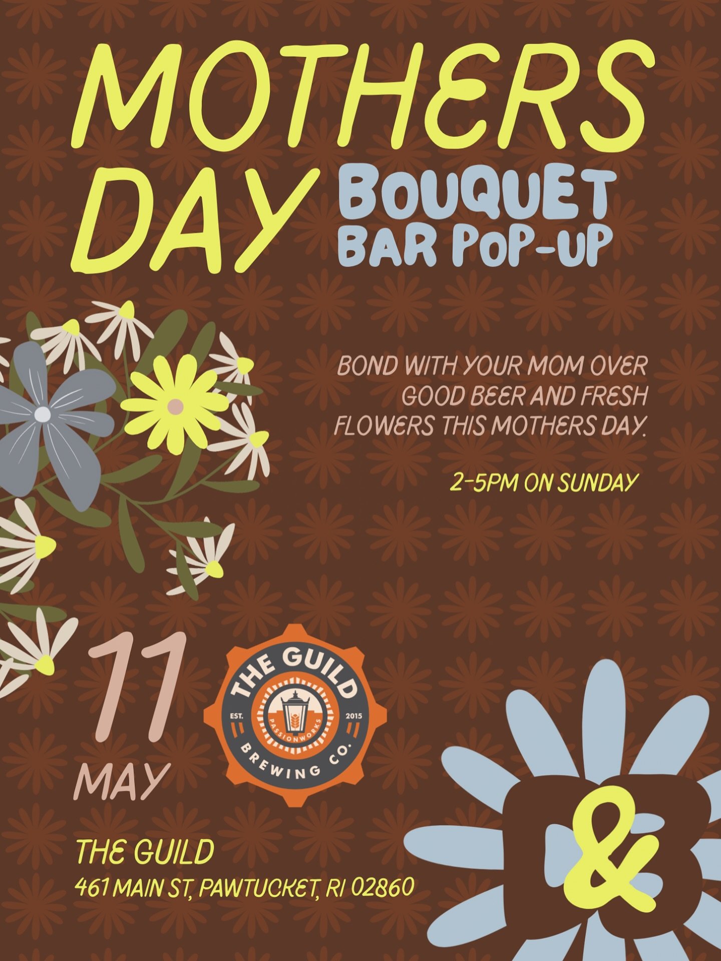 Bond with your Mom over good beer and fresh flowers this Mother’s Day ๐โจ๐ซถ๐ผ๐ธ๐ 2-5pm on Sunday, May 11th at The Guild in Pawtucket. See you at the Bouquet Bar!
#theguildri #craftbeerri #localflowersri #localflowersma #massachusettsflowerfar