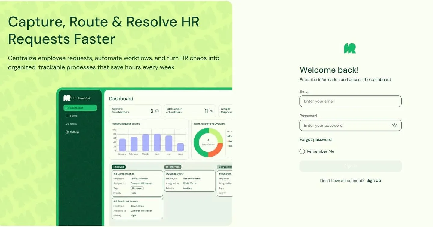 We&rsquo;ve been a little quiet lately&hellip; but it&rsquo;s because we&rsquo;ve been heads down building something we&rsquo;re SO excited about. ✨
💡 HR Flowdesk is our new tool that takes the chaos out of HR requests. No more scattered emails, Sla