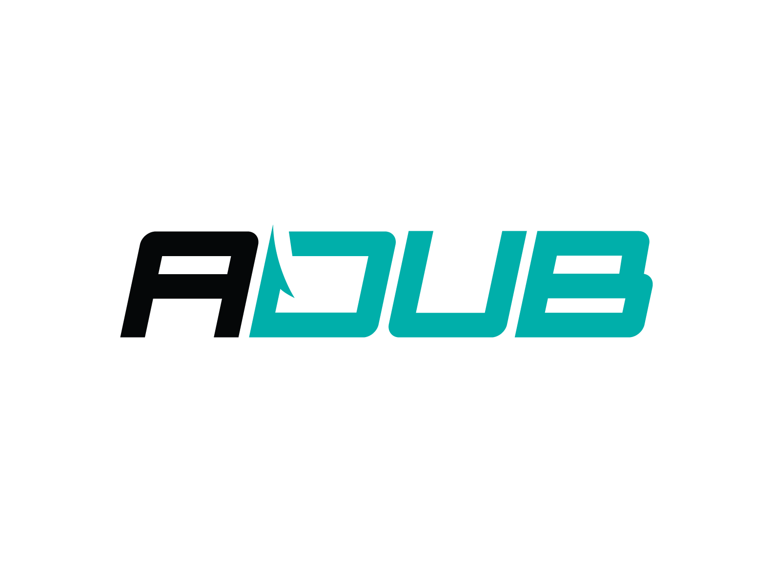 The logo of ADUB, created for Adam White, a fishing Youtuber.