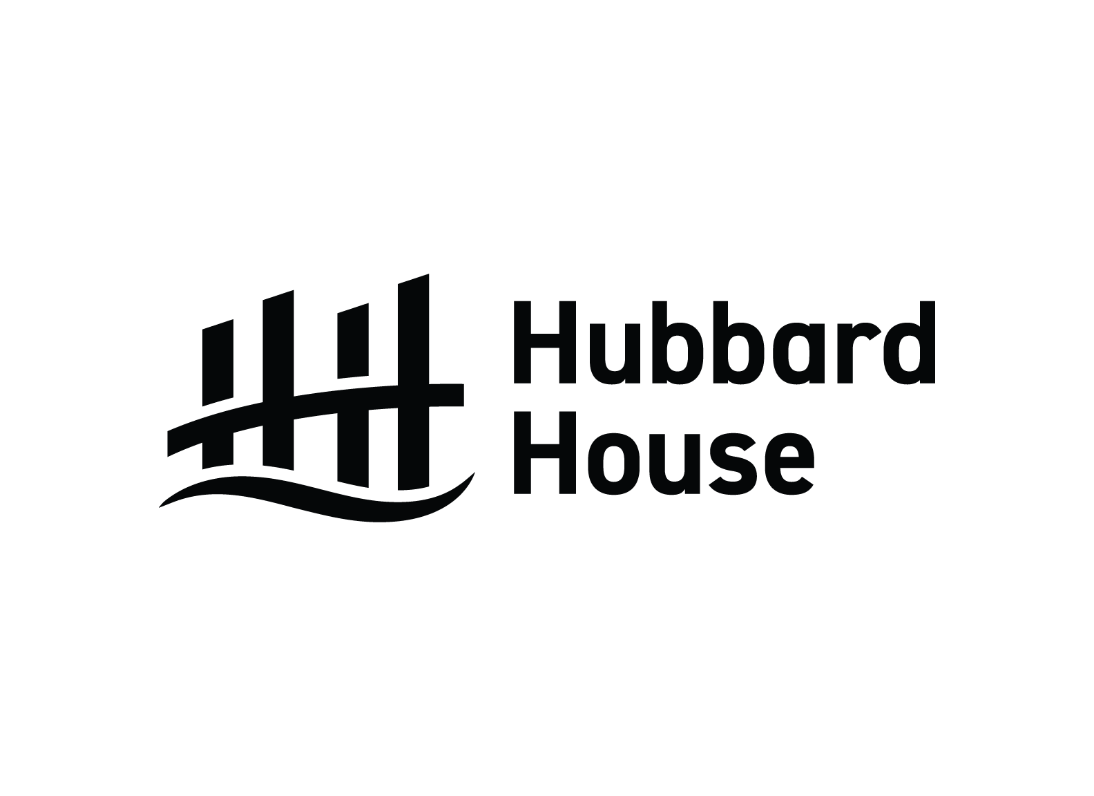 Hubbard House logo with stylized Jacksonville bridge and wave.
