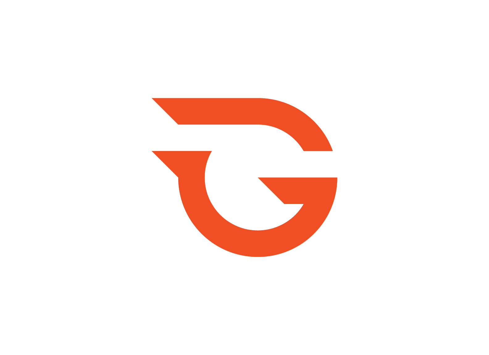 MLB athlete, Gunnar Henderson, logo with a stylized orange letter G.