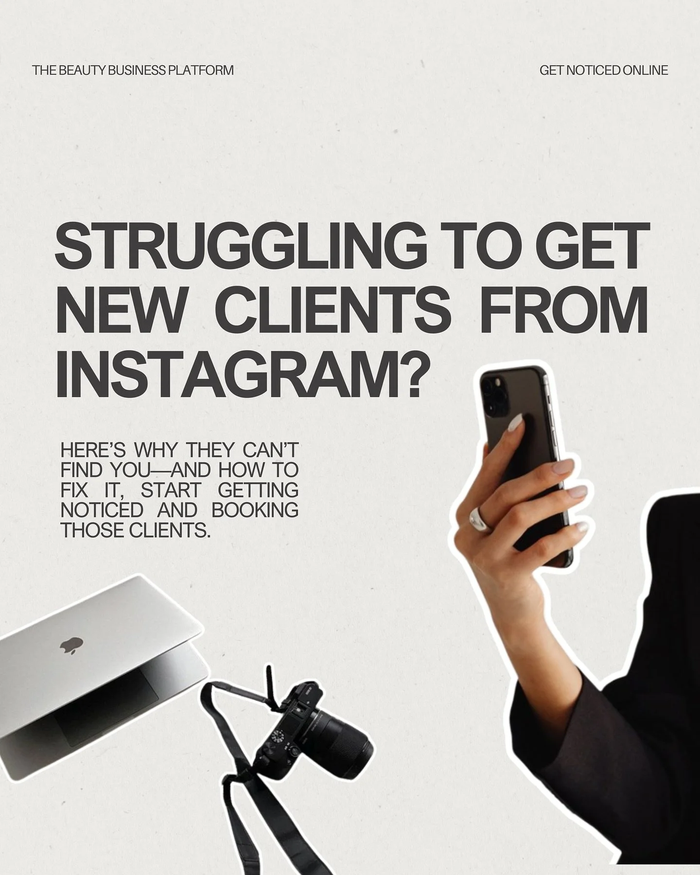 Ever feel like Instagram is working harder to hide you than help you?

You&rsquo;re posting, you&rsquo;re trying, but somehow your dream clients just aren&rsquo;t finding you. And let&rsquo;s be honest, there&rsquo;s nothing more frustrating than pou