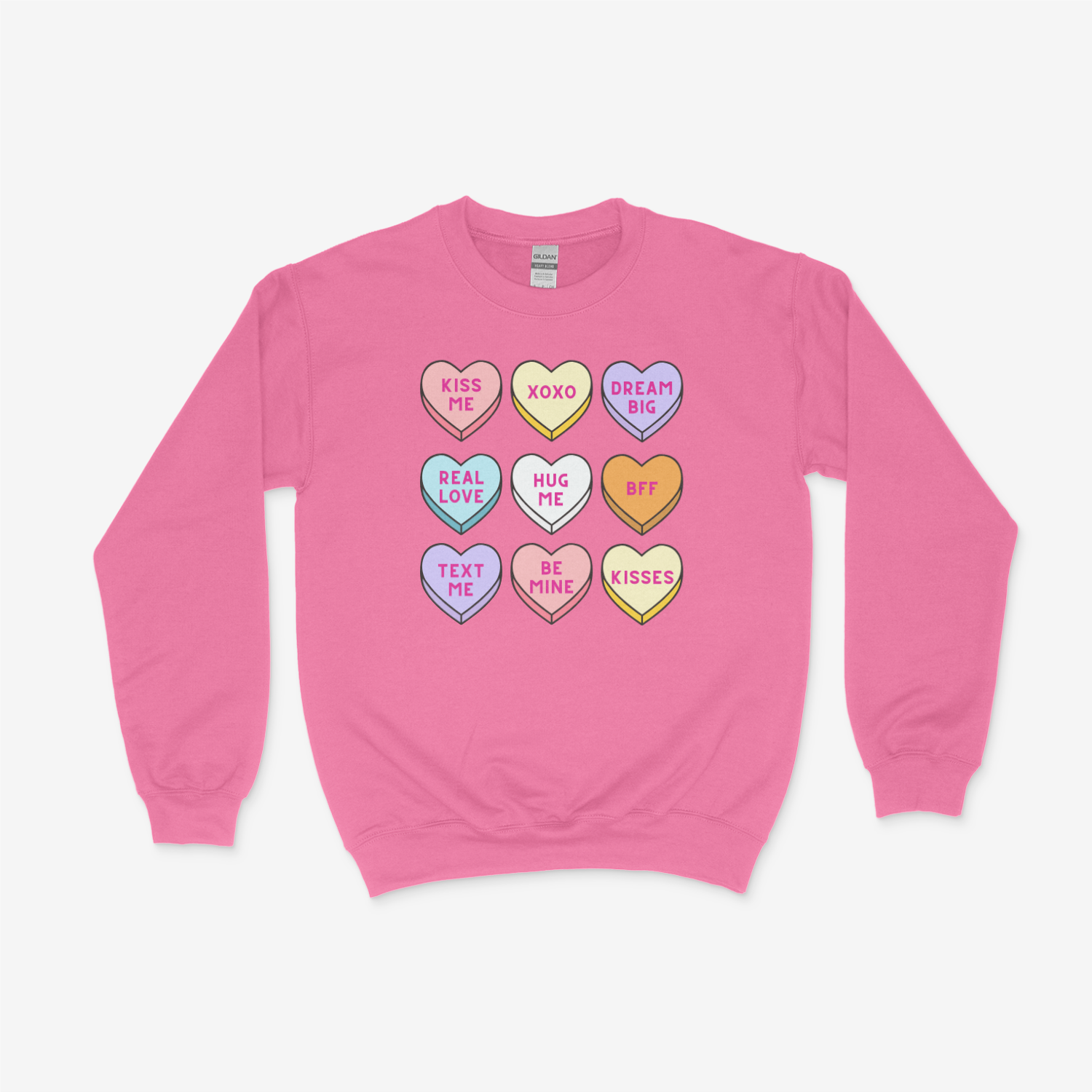 Conversation Heart Tee/Crewneck Sweatshirt (Youth & Adult)