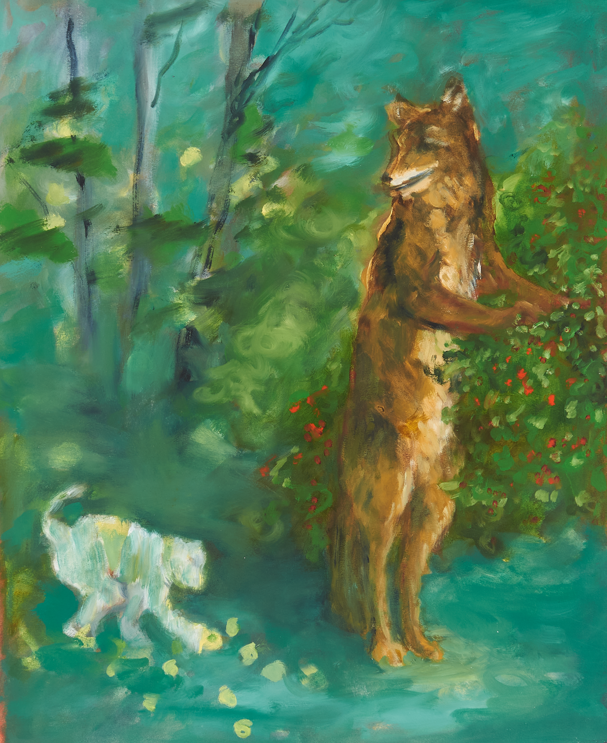 The Trickster as Fox, 22 1/2 x 18