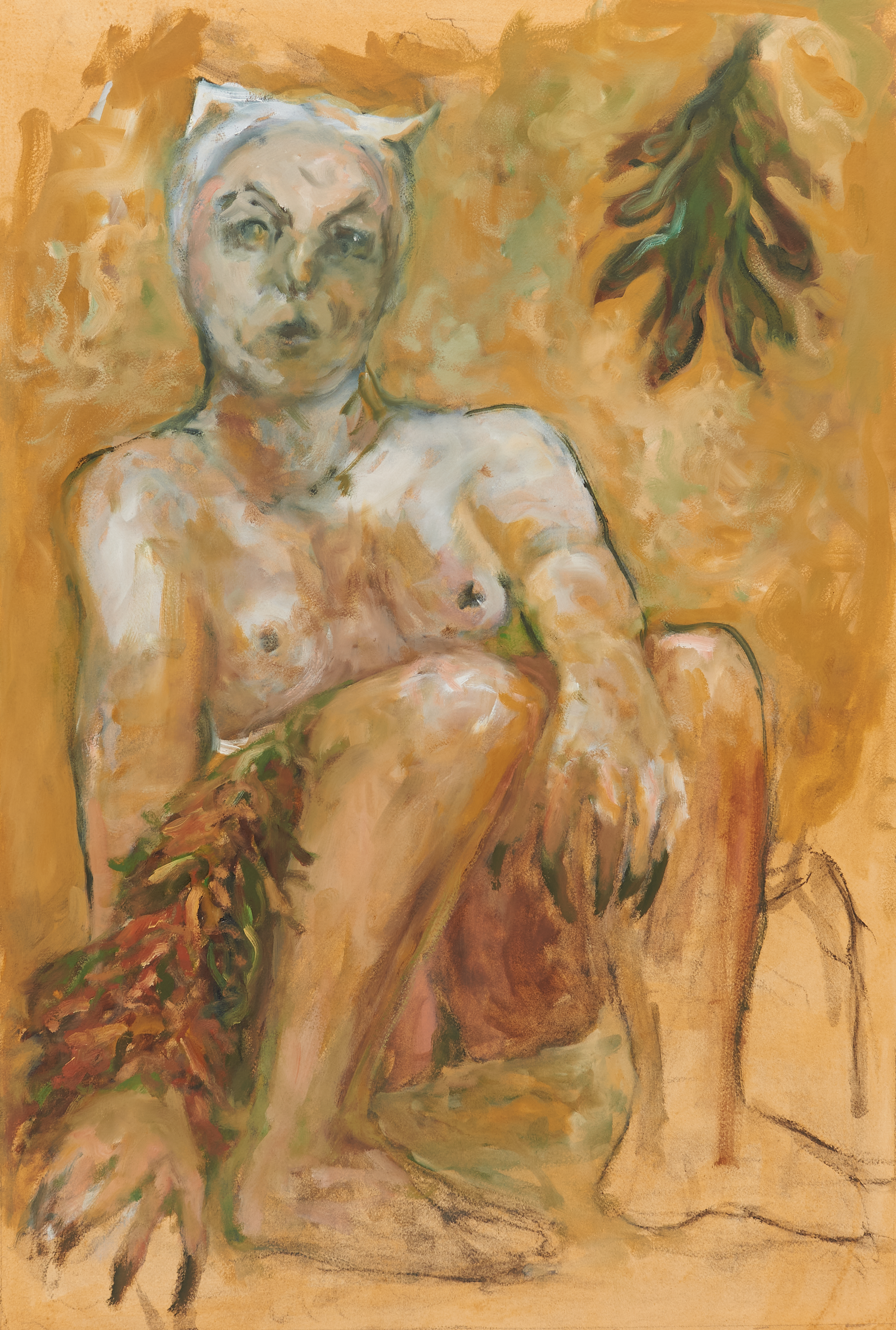 Cailleach Watches the Orgy, 37 x 26