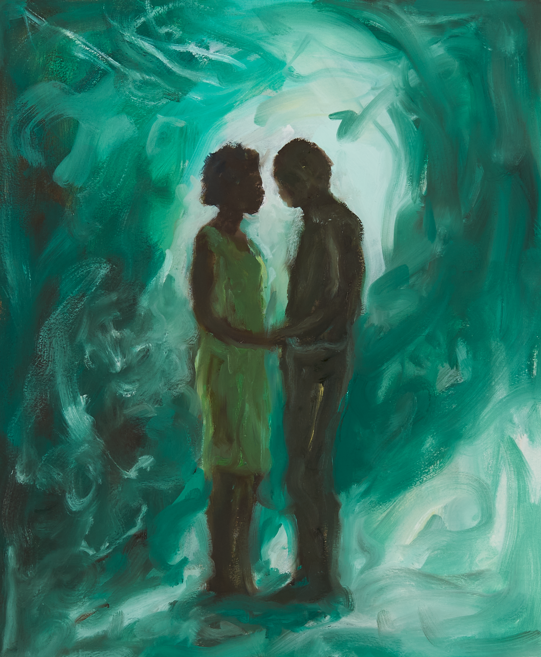 Thomas and Ismitta in the Cave, 20 3/4 x 17 1/4