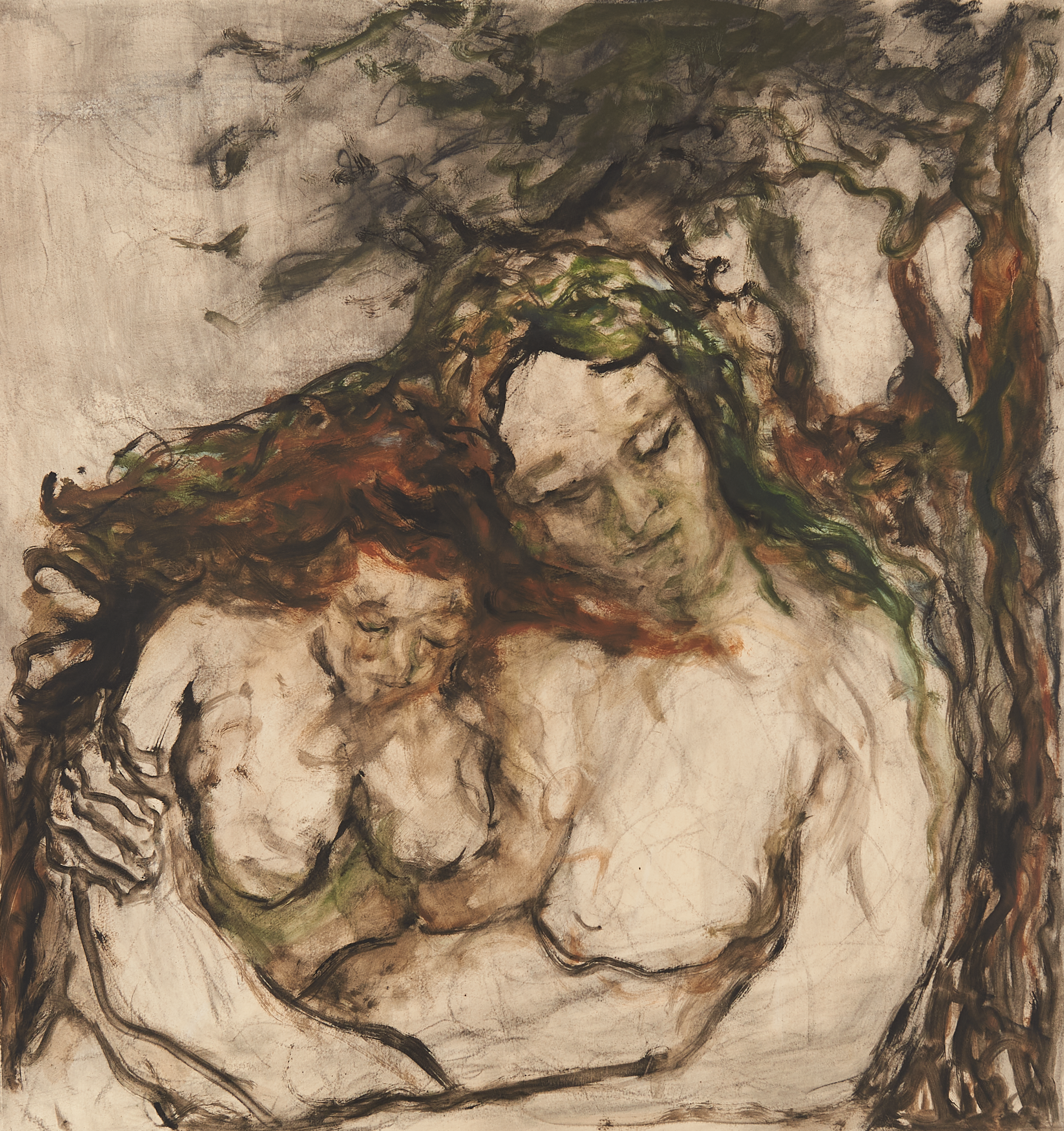 The Peace of Sleep, 32 3/4 x 32 1/2