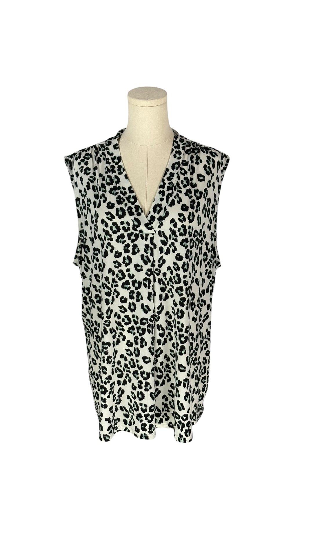 Ophelia Roe Business Casual Tank - Animal Print (Size 2X)