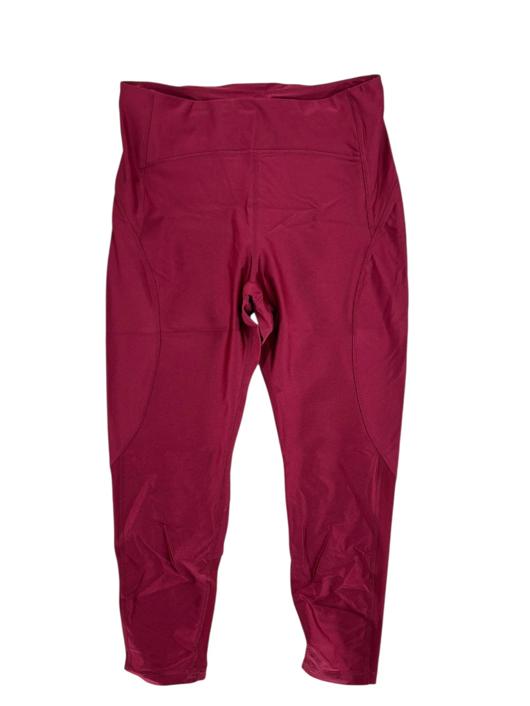 Old Navy Deep Red High Rise Quick Dry Leggings (Size XL)