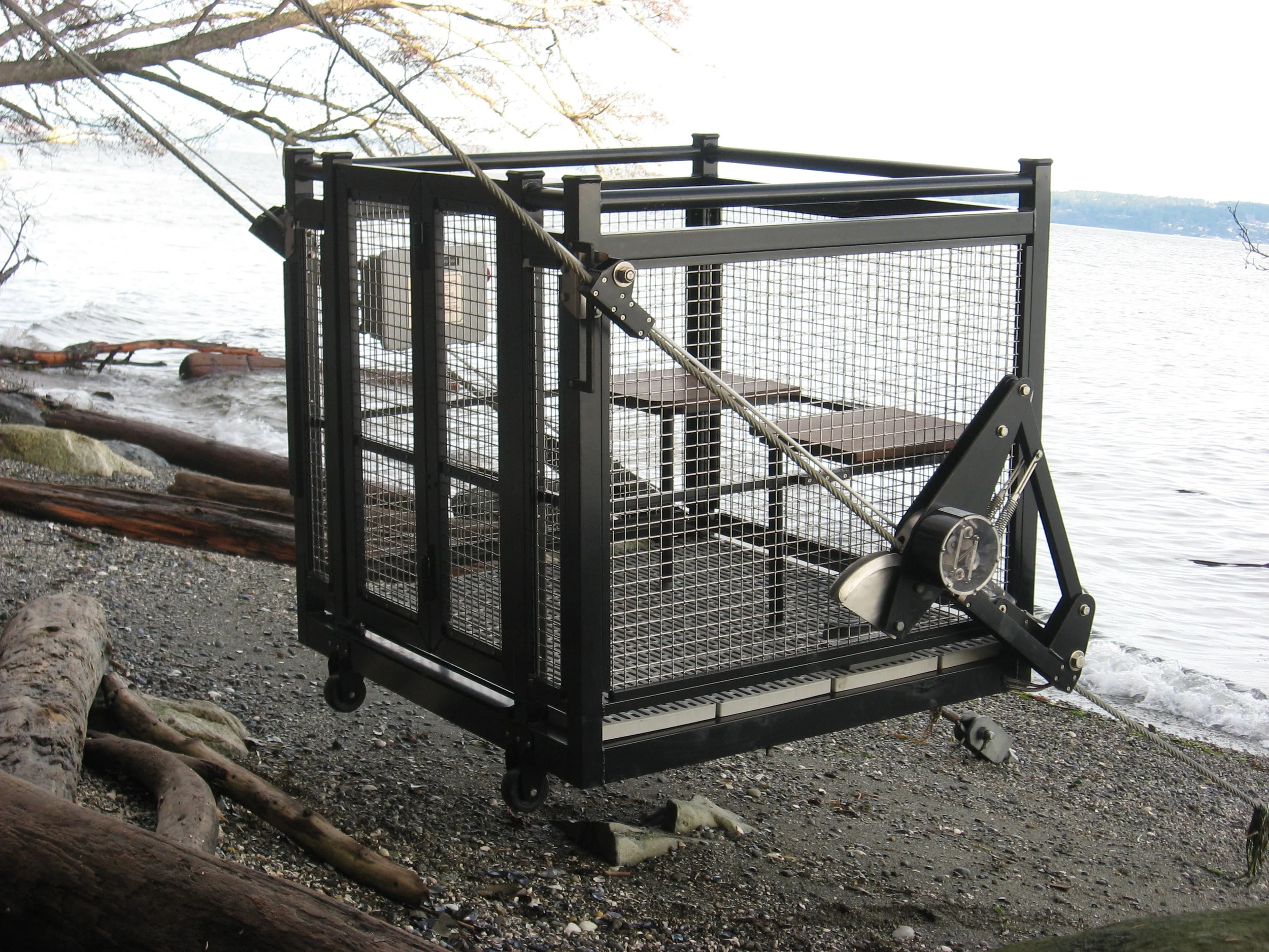 Black Powedercoat with stainless steel mesh.jpg