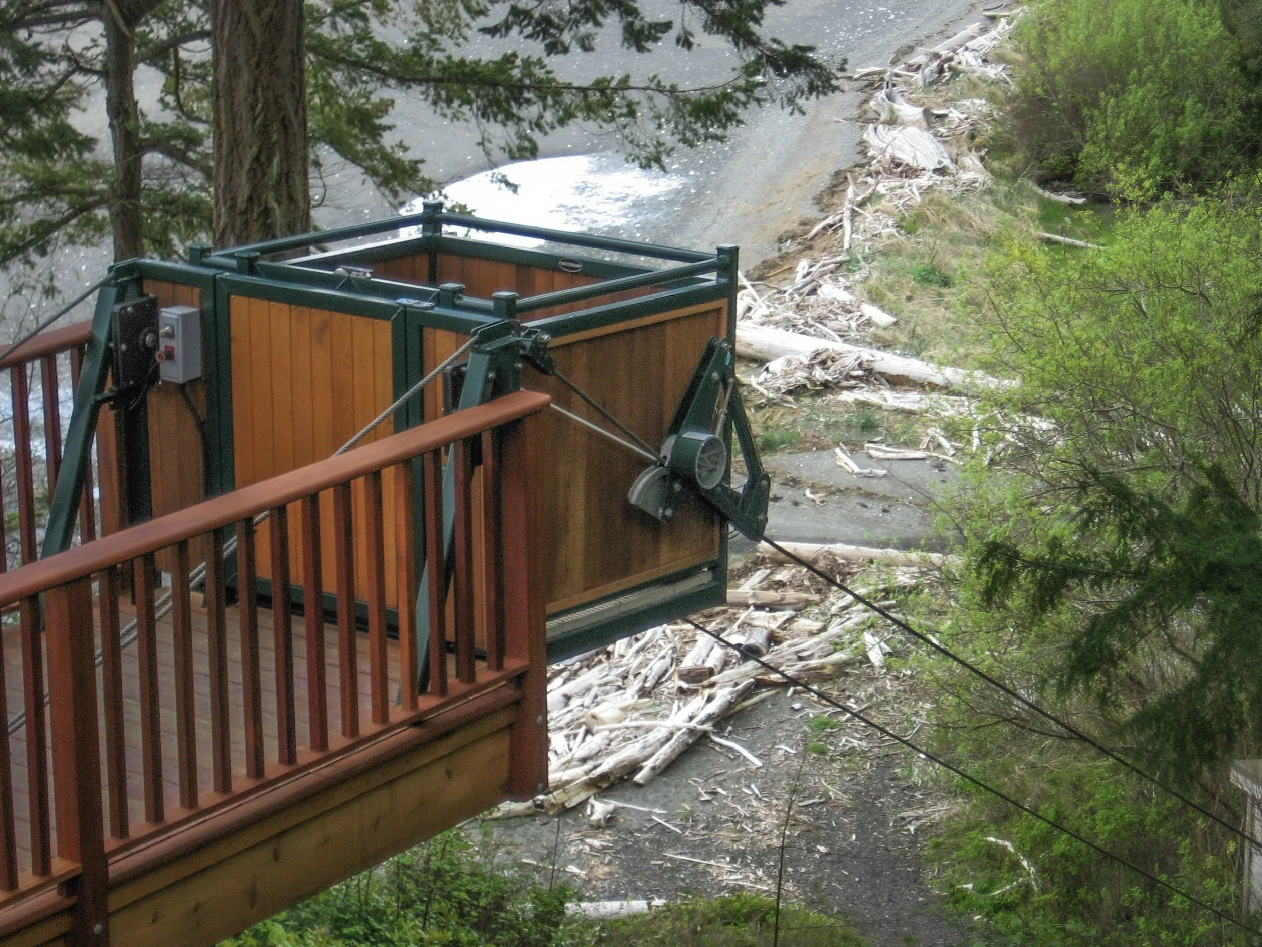 Upper Deck and Carriage Over Beach Sand and Driftwood.jpg