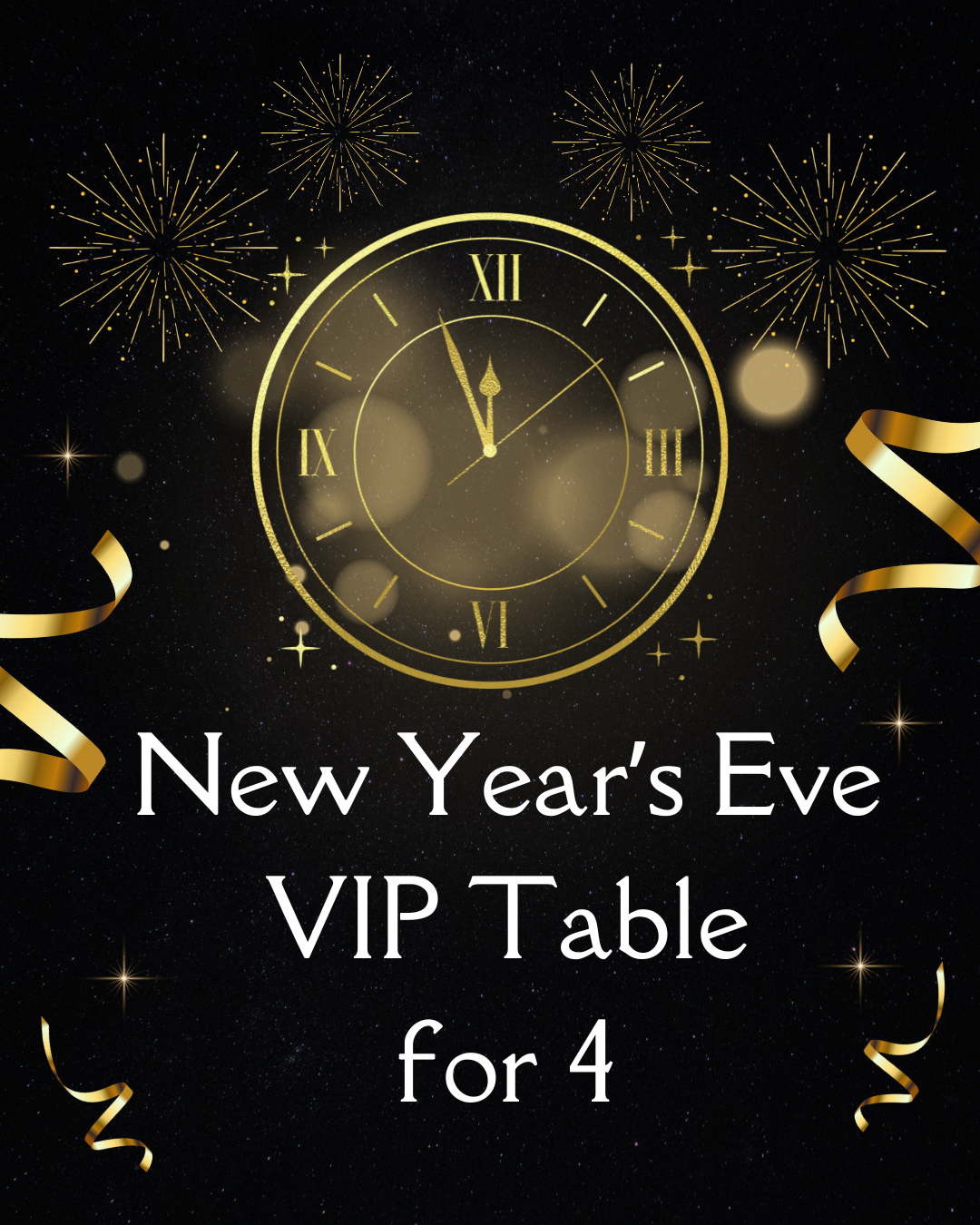 New Year's Eve VIP Table for 4
