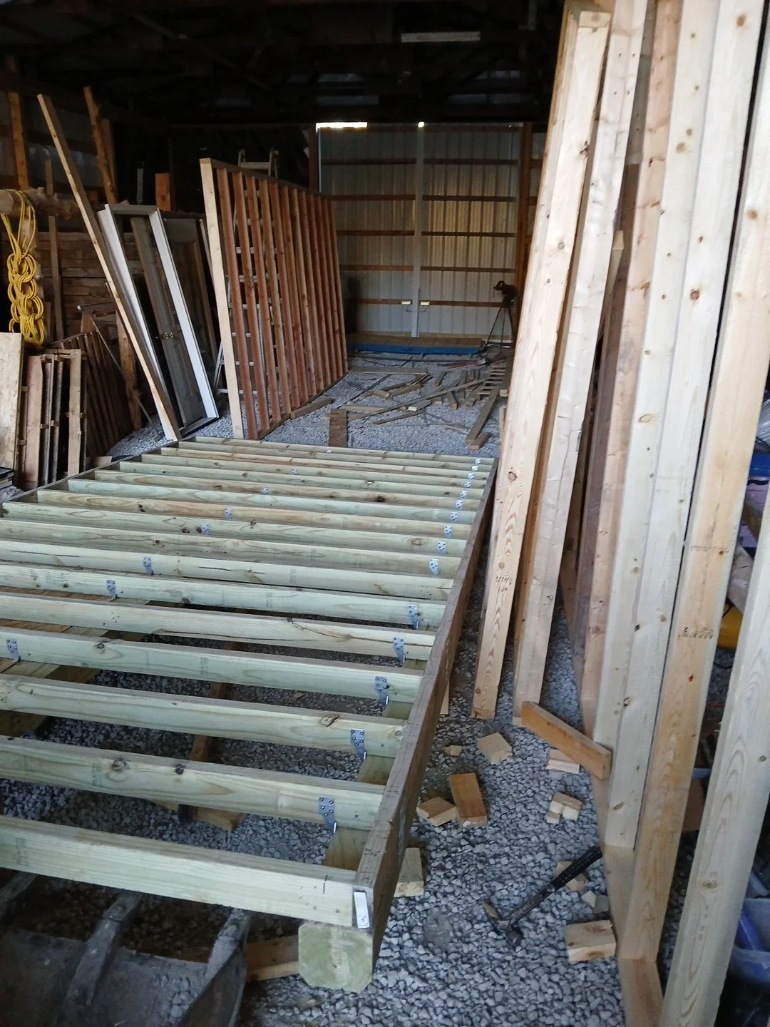 Custom Treated Sub Floor with Skids and Hurricane Ties