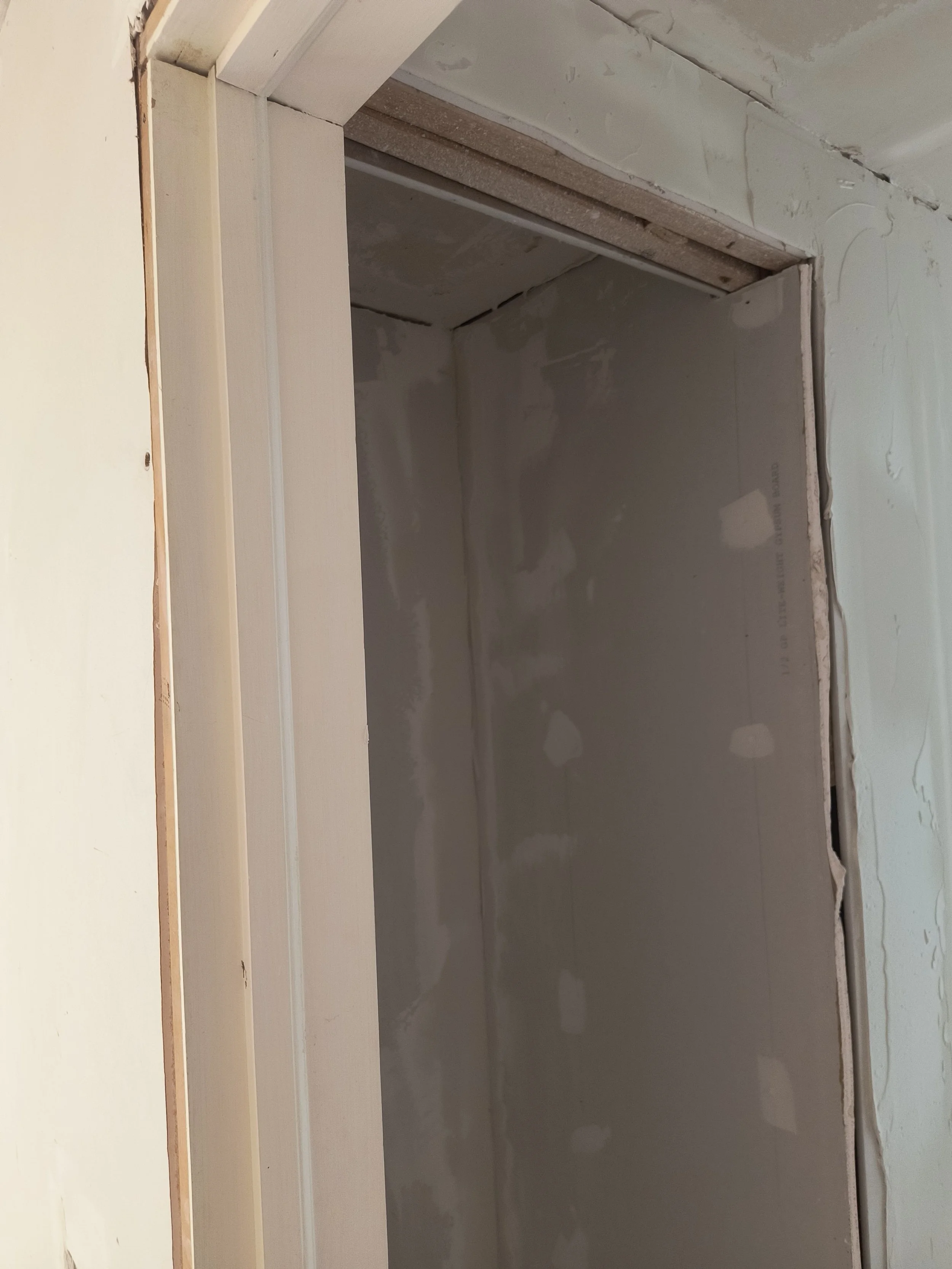 Remodel / Drywall Prep for Closet
