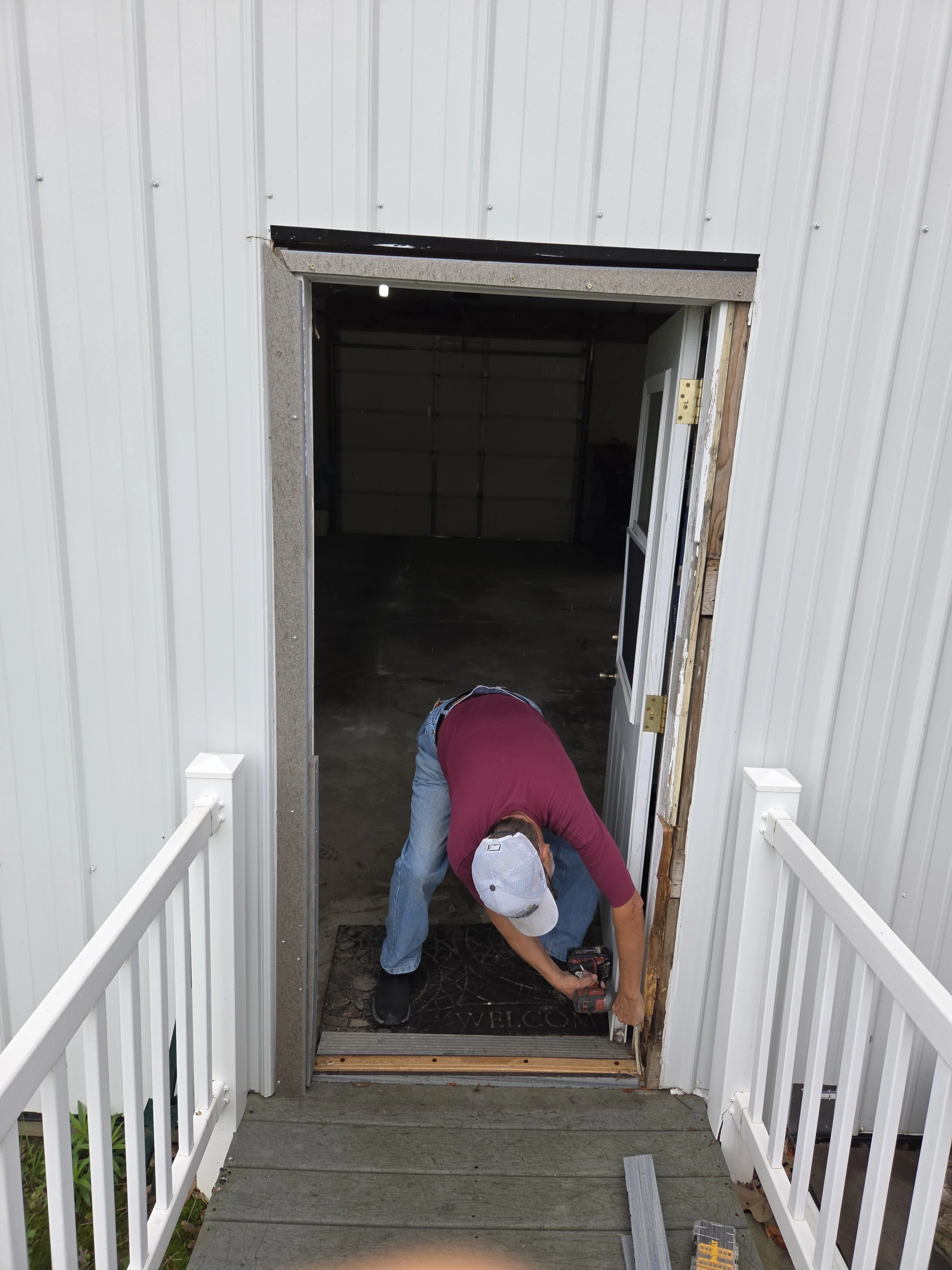 Exterior Door, Jamb, Trim  Removal / Install New