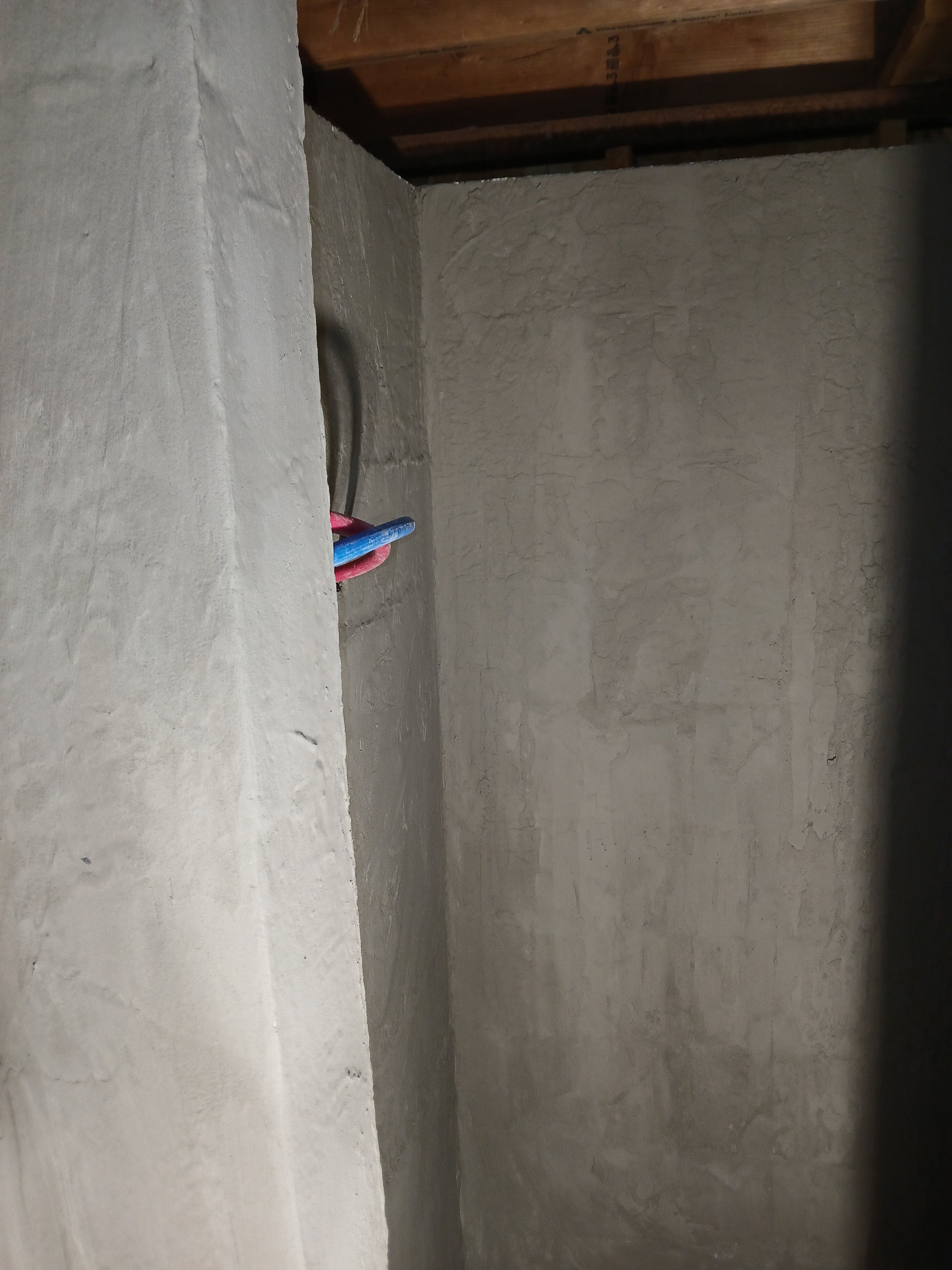 Basement Shower Prep for Tile 