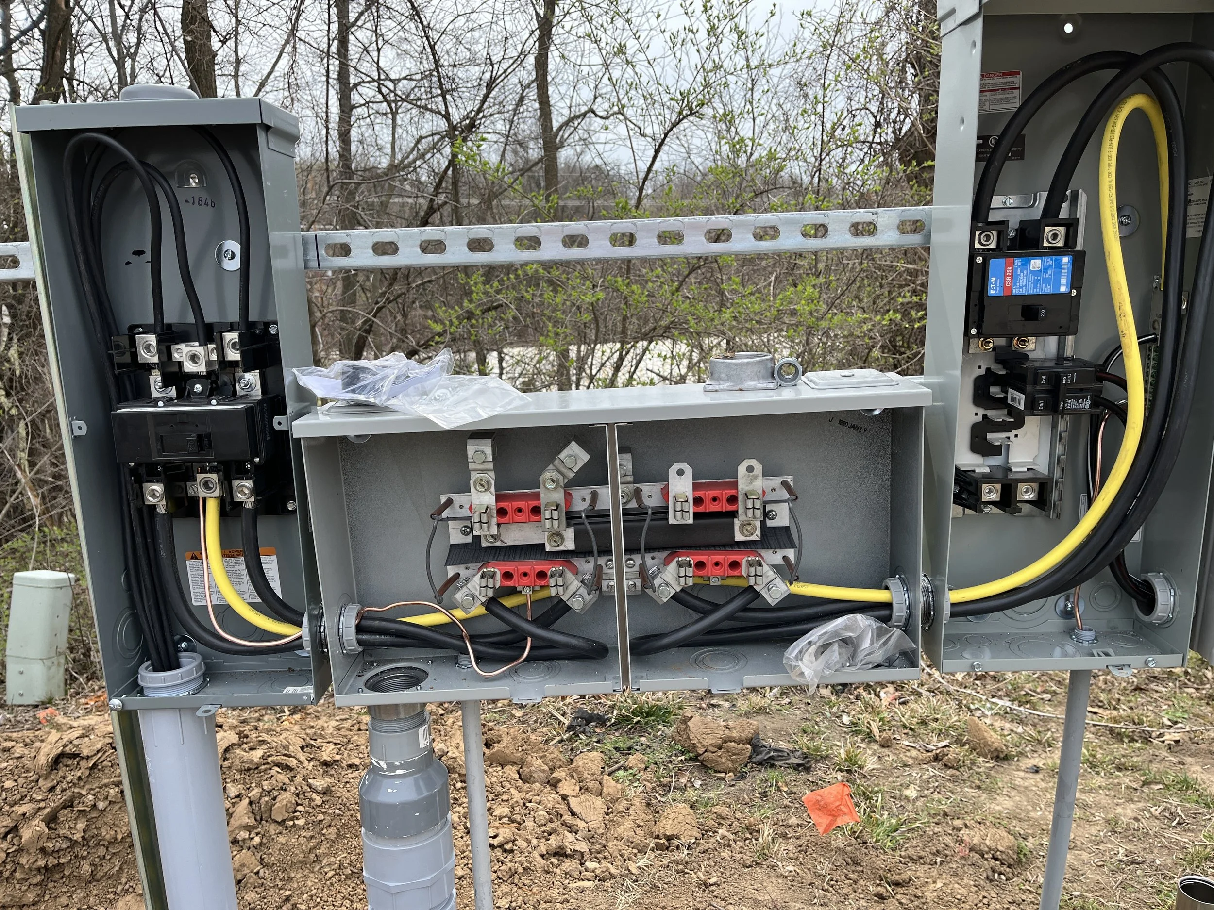 Utilities - Electric Meter / Disconnect Pedestal Install / Trench / Interior Connect