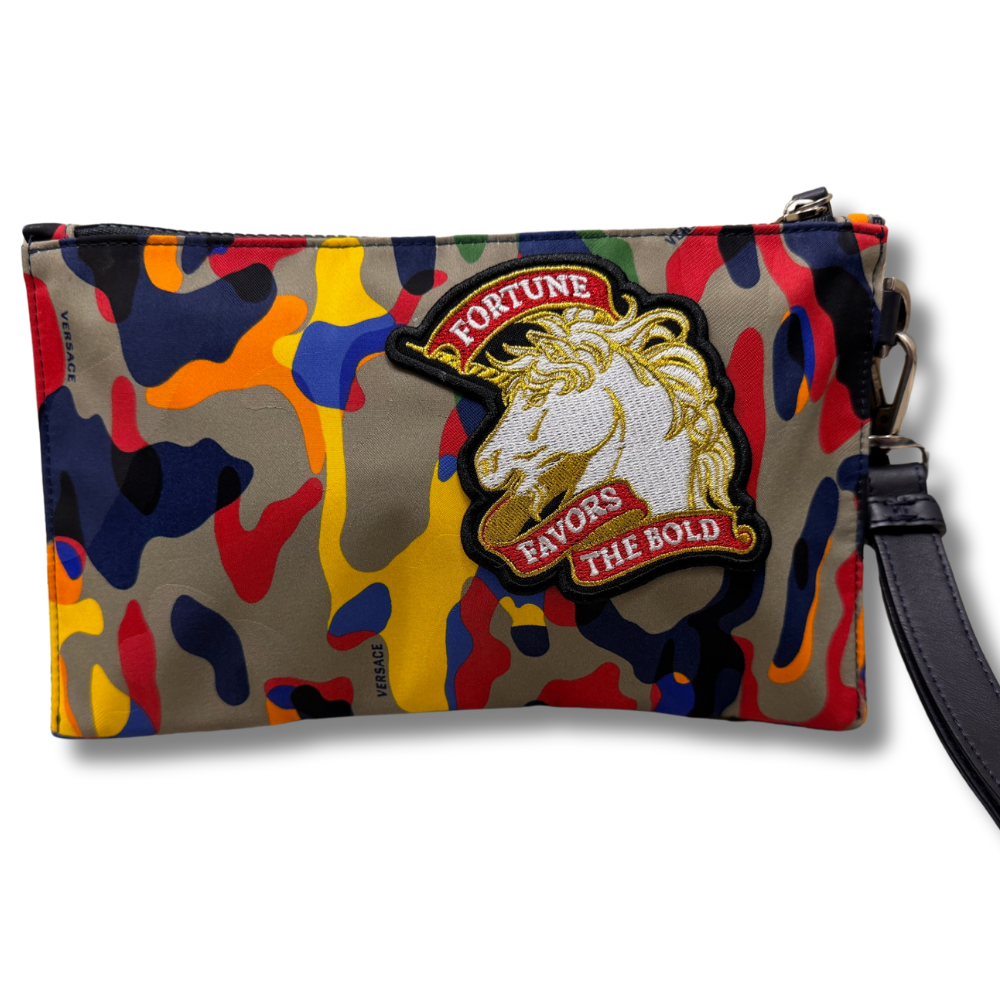 Karma Camo Cameleon Versace Vintage Clutch