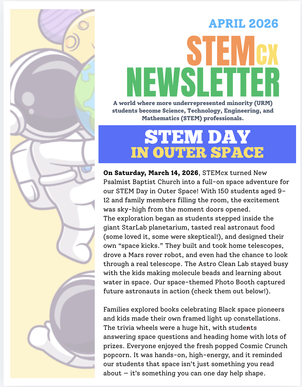 April. 2026 Newsletter