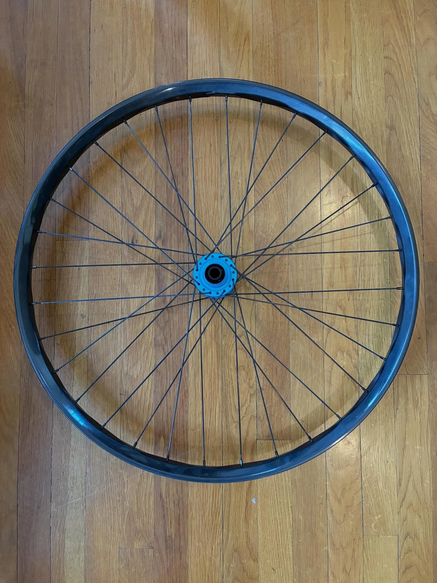 This front wheel will be heading to the land of oz next week. Chris King CLD hub laced to a We Are One Carbon Triad rim. 880 grams. #vernbuiltwheels #handbuiltwheelsarebetter #visitjacksonvilleoregon #chriskingbuzz #weareonecomposites